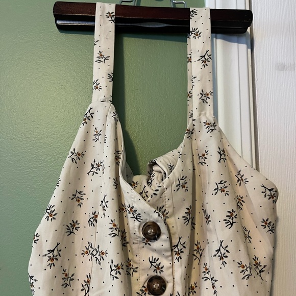 Flower jumpsuit with tie in the back - Picture 5 of 6